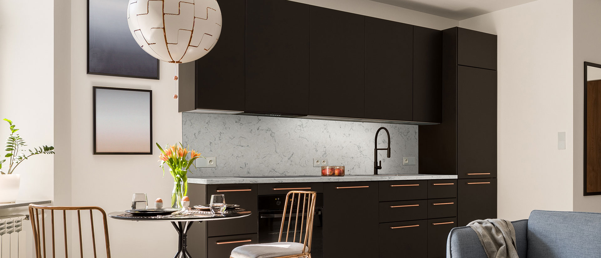 carrara mist quartz a  Quality Custom Countertops