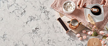 blanca arabescato quartz  Quality Custom Countertops