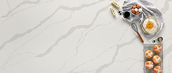 calacatta idillio quartz  Quality Custom Countertops